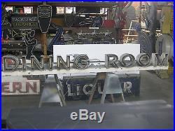 Vintage 1940's DINING ROOM Antique Neon / Restaurant Sign Channel Lettering