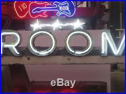 Vintage 1940's DINING ROOM Antique Neon / Restaurant Sign Channel Lettering