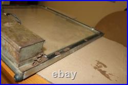 Vintage 1940's Metal & Glass Lighted Restaurant 21 Counter Display Neon Sign