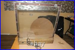 Vintage 1940's Metal & Glass Lighted Restaurant 21 Counter Display Neon Sign
