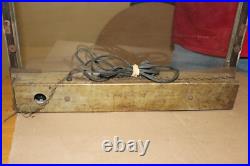 Vintage 1940's Metal & Glass Lighted Restaurant 21 Counter Display Neon Sign