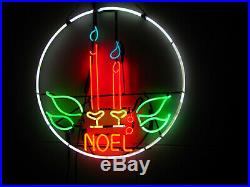 Vintage 1940's Neon Noel Christmas Light Xmas Sign Lite Type 7 Indoor Power 24