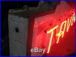 Vintage 1940's TAVERN Antique Neon Sign / Stunning