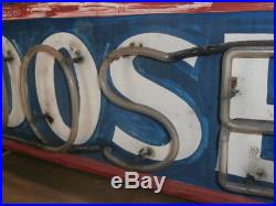 Vintage 1940s 4 Double Sided, Double Bull Nose, Neon Moose Lodge Sign