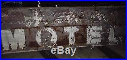 Vintage 1950 Neon HUGE 12 FOOT Lighted HOTEL Historical Sign RARE Double 2 Sided