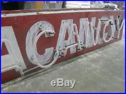 Vintage 1950's Neon VACANCY MOTEL sign 2-sided / Gorgeous