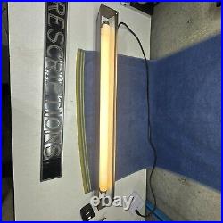 Vintage 1950's Prescriptions Light Up Sign 37 X 4.25 X 3.5 Plax-tex Signs Vintage 1950's Prescriptions Light Up Sign 37 X 4.25 X 3.5 Plax-tex Signs