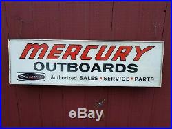 Vintage 1960's Kiekhaefer Mercury Lighted Neon Outboard Boat Motor Sign