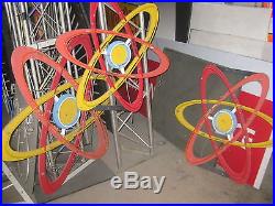 Vintage 1960's Neon ATOMIC ATOMS / Set of three (3) Antique signs Space Age