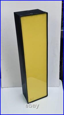 Vintage 1960s Metal Large Neon Yellow Letter I 26.5X7X4.5 Light Box Only