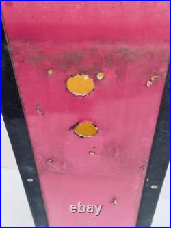 Vintage 1960s Metal Large Neon Yellow Letter I 26.5X7X4.5 Light Box Only