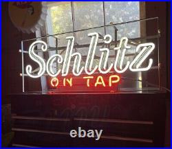 Vintage 1968 SCHLITZ ON TAP Neon Beer Original Sign