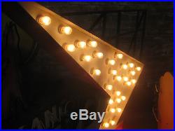 Vintage 1970's BBQ BARBEQUE Antique Neon Sign ARROW
