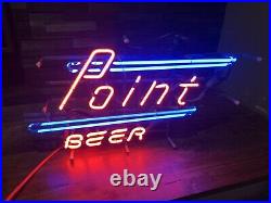 Vintage 1970s Point Beer Neon Sign Advertising Stevens Point Wis WI Wisconsin