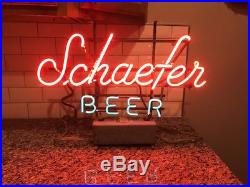 Vintage 1972 Schaefer Beer Neon Sign! NICE