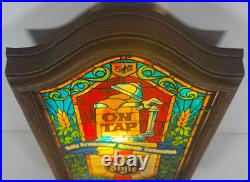 Vintage 1979 Heileman's Old Style Beer Tiffany Style Light Up Sign Tested READ