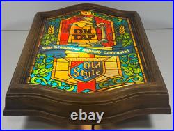 Vintage 1979 Heileman's Old Style Beer Tiffany Style Light Up Sign Tested READ