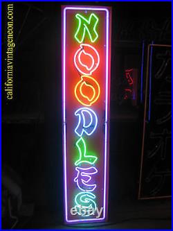 Vintage 1980's Asian NOODLES Neon sign Sushi Bar / Dance Club / Restaurant