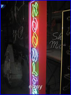Vintage 1980's Asian NOODLES Neon sign Sushi Bar / Dance Club / Restaurant