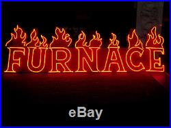 Vintage 1980's THE FURNACE Neon Sign / Antique collectible NIGHTCLUB / Mancave