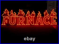 Vintage 1980's THE FURNACE Neon Sign / Antique collectible NIGHTCLUB / Mancave