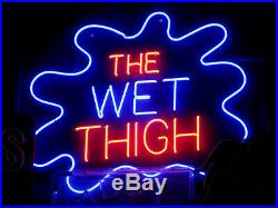 Vintage 1980's THE WET THIGH Neon Sign Strip club / BAR decor ART collect
