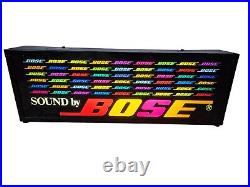 Vintage 1980s BOSE Lighted Light Up Sign Counter Top Audio HiFi