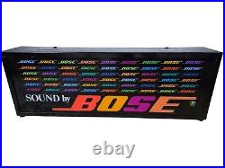 Vintage 1980s BOSE Lighted Light Up Sign Counter Top Audio HiFi