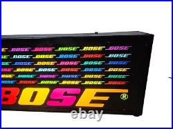 Vintage 1980s BOSE Lighted Light Up Sign Counter Top Audio HiFi