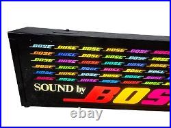 Vintage 1980s BOSE Lighted Light Up Sign Counter Top Audio HiFi