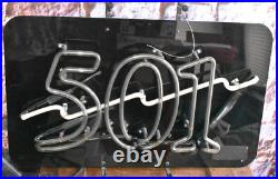 Vintage 1987 Levi's Levi 501 Jeans Neon Advertising Store Sign
