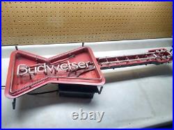 Vintage 1988 Budweiser Guitar Neon Sign, Man Cave, Shop, Bar, Made In USA