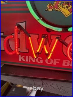 Vintage 1990's Budweiser Neon Sign King of Beers Great condition