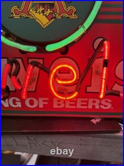 Vintage 1990's Budweiser Neon Sign King of Beers Great condition