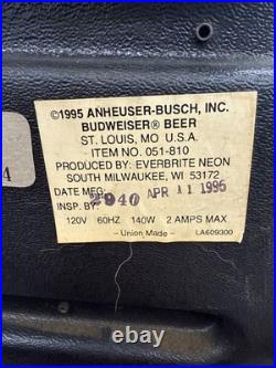 Vintage 1990's Budweiser Neon Sign King of Beers Great condition