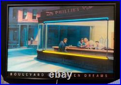 Vintage 1994 Boulevard of Broken Dreams Double Neon Sign Display by Neonetics