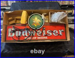 Vintage 1997 Budweiser Neon Sign King of Beers NEW IN OPEN BOX