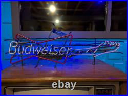 Vintage 1997 Neon BUDWEISER Bow Tie Guitar Sign (REAL NEON) Double Boxed