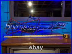 Vintage 1997 Neon BUDWEISER Bow Tie Guitar Sign (REAL NEON) Double Boxed