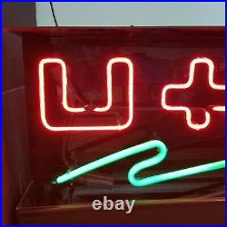 Vintage 1997 Red Green Union Made U-Haul Moving Neon Sign
