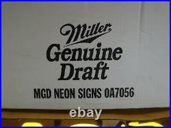 Vintage 1999 MGD NEON SIGN (STILL IN Original BOX withPaperwork!) 25 x 12