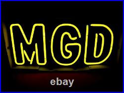 Vintage 1999 MGD NEON SIGN (STILL IN Original BOX withPaperwork!) 25 x 12