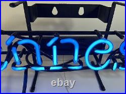 Vintage 2001 HENNESSY Logo Neon Sign Blue neon 27.5x6 WithStand Evertron 226H