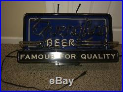 Vintage 2003 Yuengling Beer Neon Sign, Famous For Quality, 32 x 17, Pottsville, PA