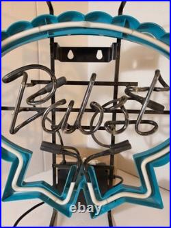 Vintage 2005 Pabst Blue Ribbon PBR Beer Neon Light Sign 21x18x5 Excellent