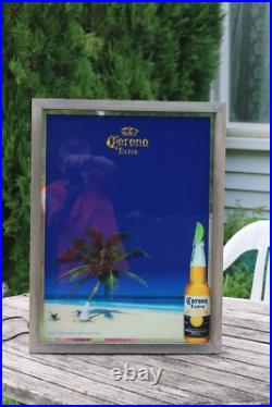 Vintage 2006 Corona CFP05LT002 Glass Backlit 19x 25 Advertising Sign Vintage 2006 Corona CFP05LT002 Glass Backlit 19x 25 Advertising Sign