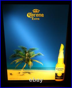 Vintage 2006 Corona CFP05LT002 Glass Backlit 19x 25 Advertising Sign Vintage 2006 Corona CFP05LT002 Glass Backlit 19x 25 Advertising Sign