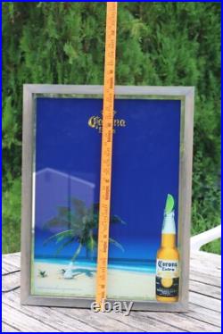 Vintage 2006 Corona CFP05LT002 Glass Backlit 19x 25 Advertising Sign Vintage 2006 Corona CFP05LT002 Glass Backlit 19x 25 Advertising Sign