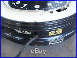 Vintage 22 GLO-DIAL Salesman Sample Neon Clock With Case Advertising RARE