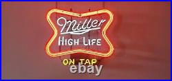 Vintage 22 Miller High Life On Tap Neon Sign